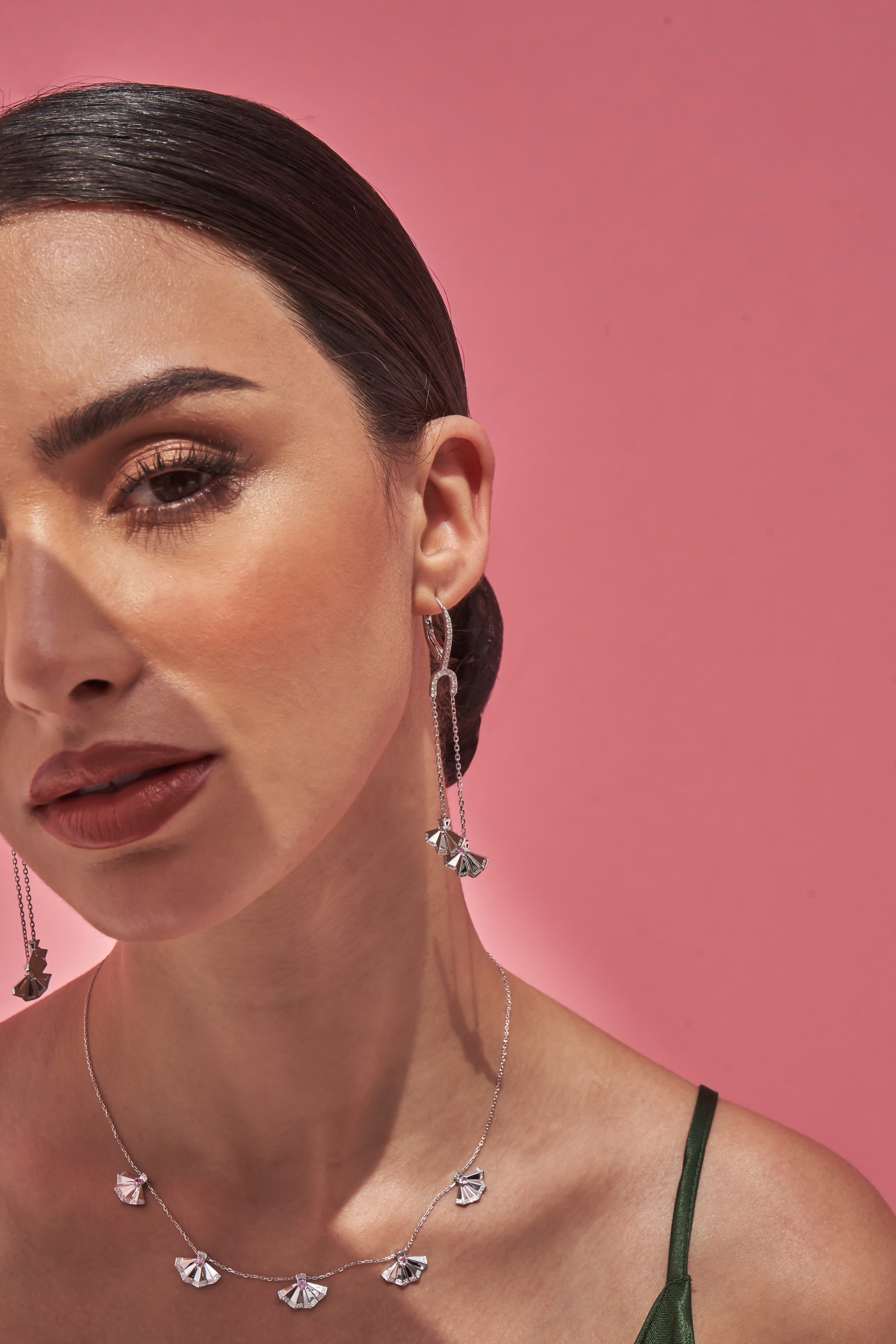 The Muse Two Motif Earring - Khayal Fine Jewelry