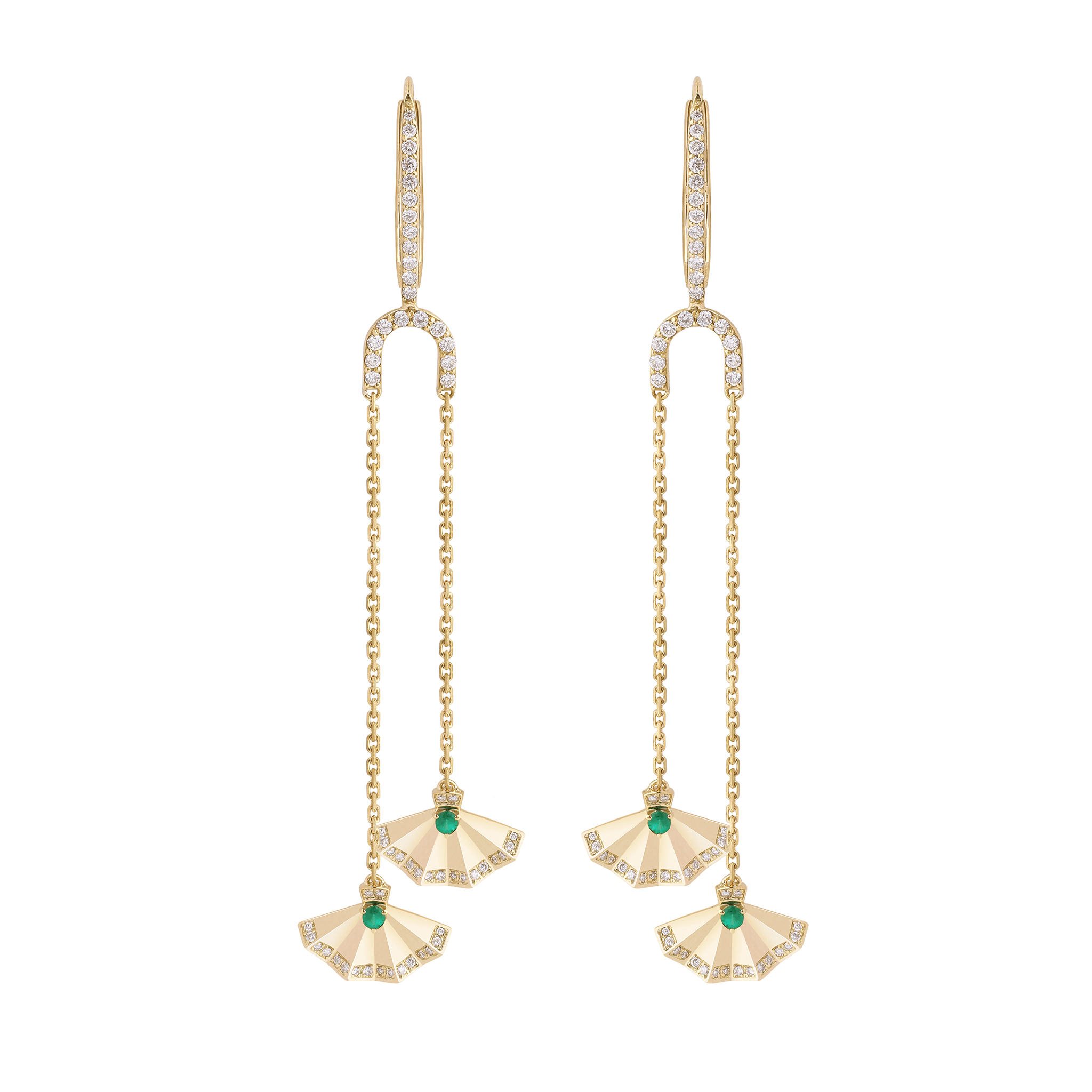 The Muse Two Motif Earring - Khayal Fine Jewelry