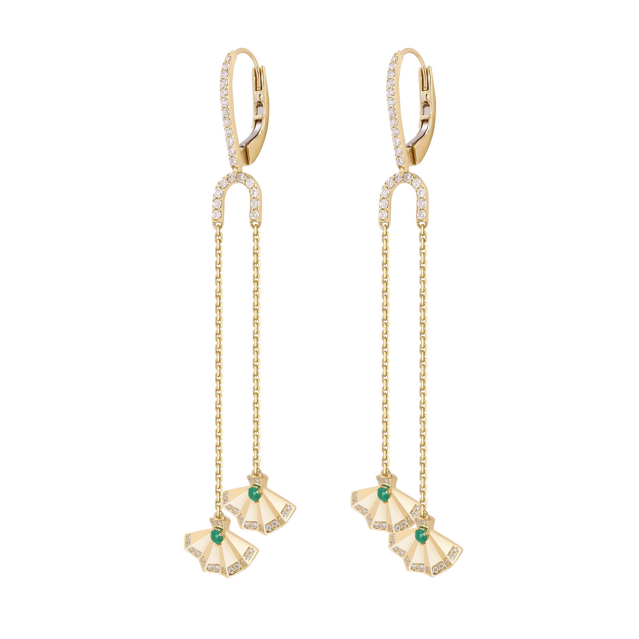 The Muse Two Motif Earring - Khayal Fine Jewelry