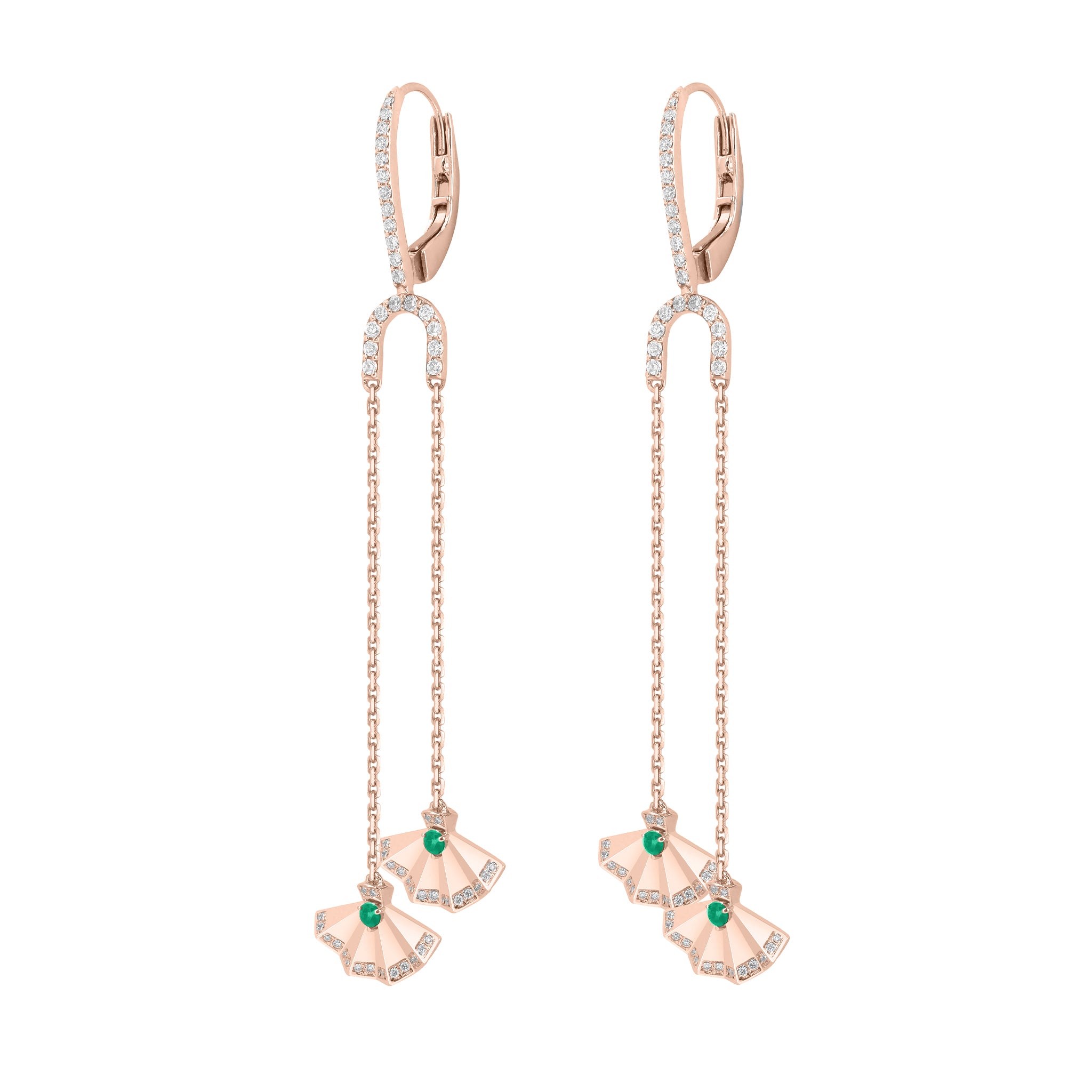 The Muse Two Motif Earring - Khayal Fine Jewelry