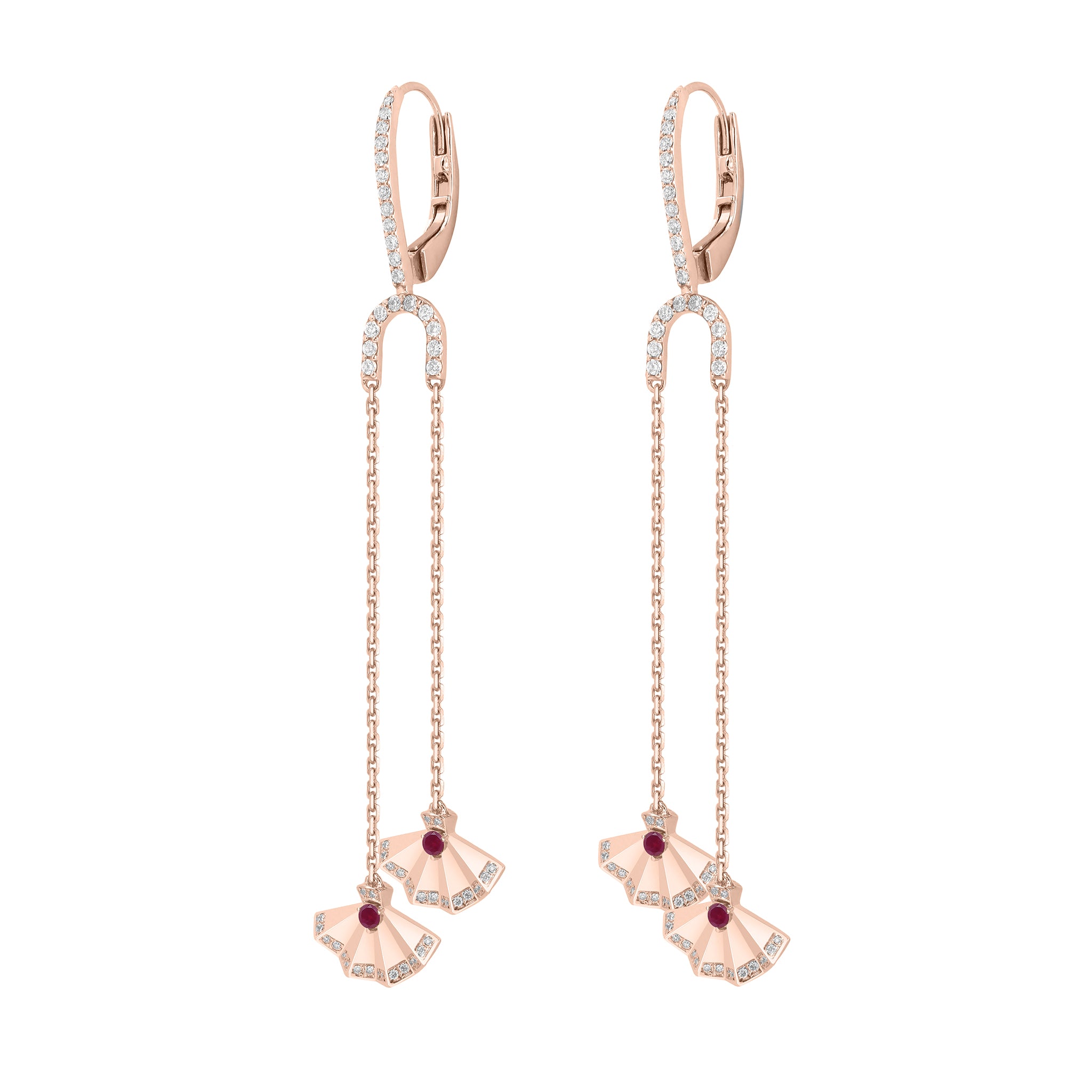 The Muse Two Motif Earring - Khayal Fine Jewelry