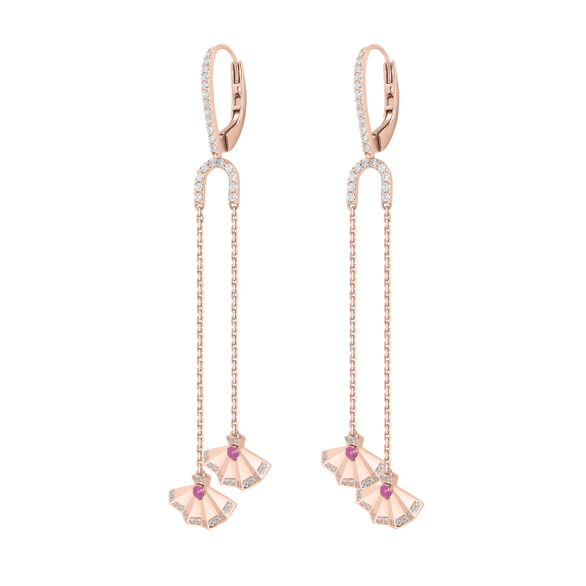 The Muse Two Motif Earring - Khayal Fine Jewelry