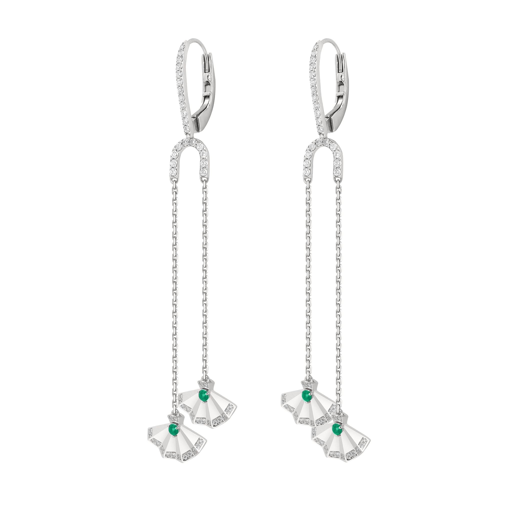 The Muse Two Motif Earring - Khayal Fine Jewelry