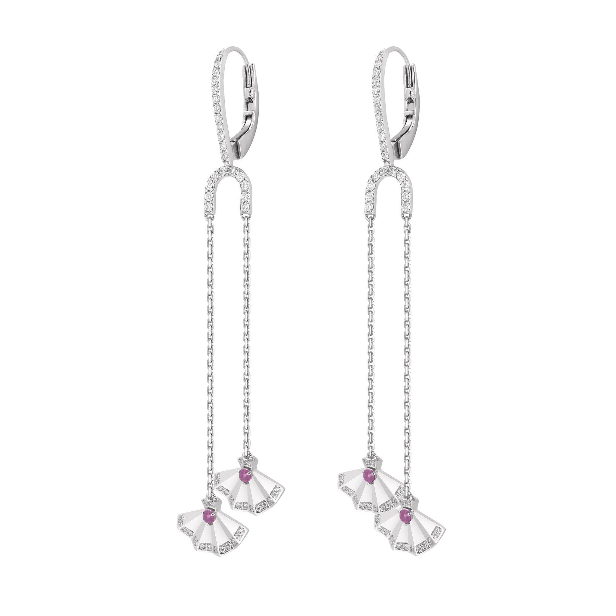 The Muse Two Motif Earring - Khayal Fine Jewelry