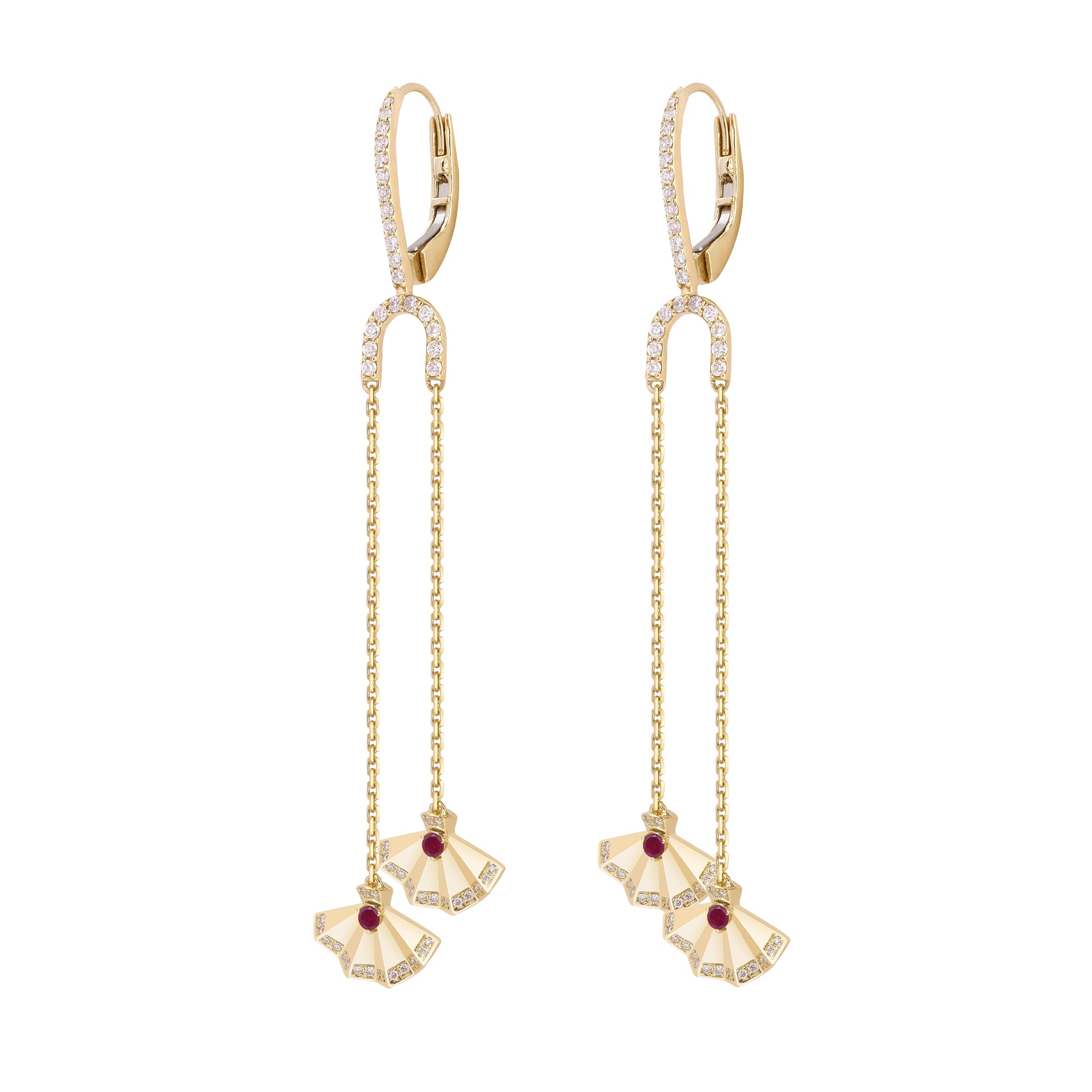 The Muse Two Motif Earring - Khayal Fine Jewelry