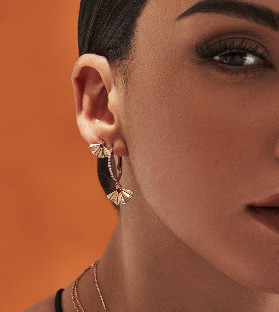 The Muse Mini Motif Stud - Khayal Fine Jewelry 