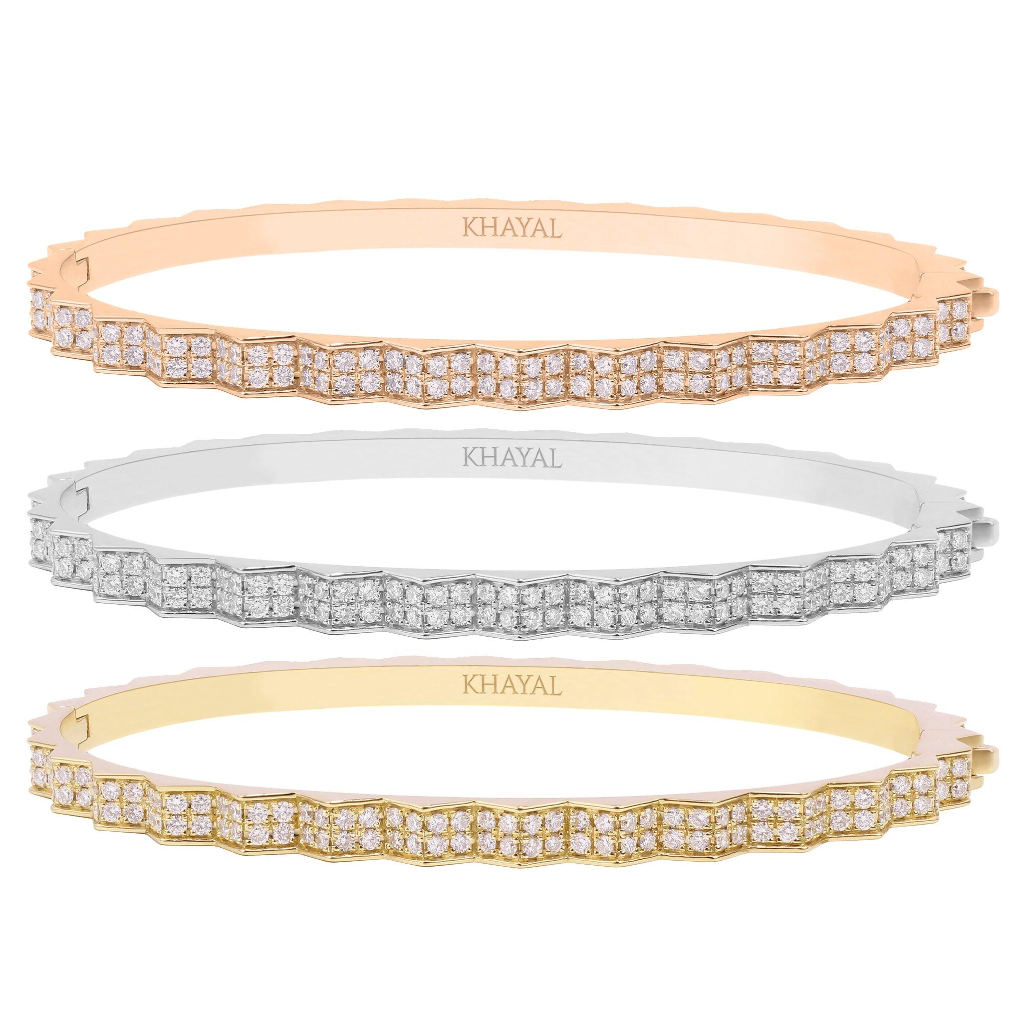 The Muse Diamond Bangle - Khayal Fine Jewelry 