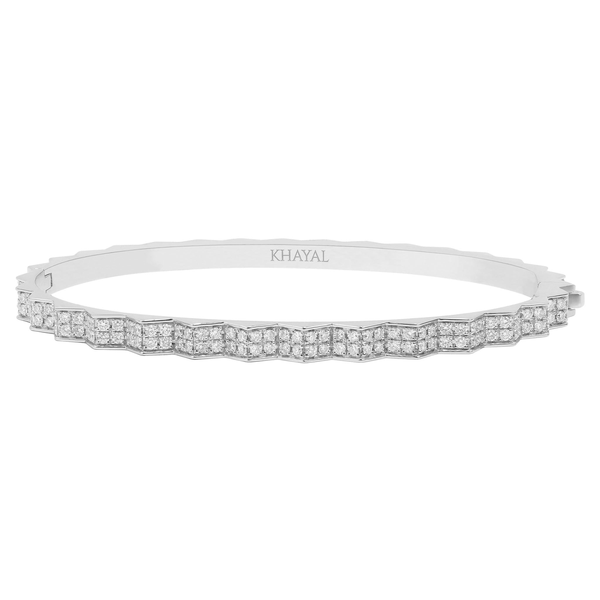 The Muse Diamond Bangle - Khayal Fine Jewelry 