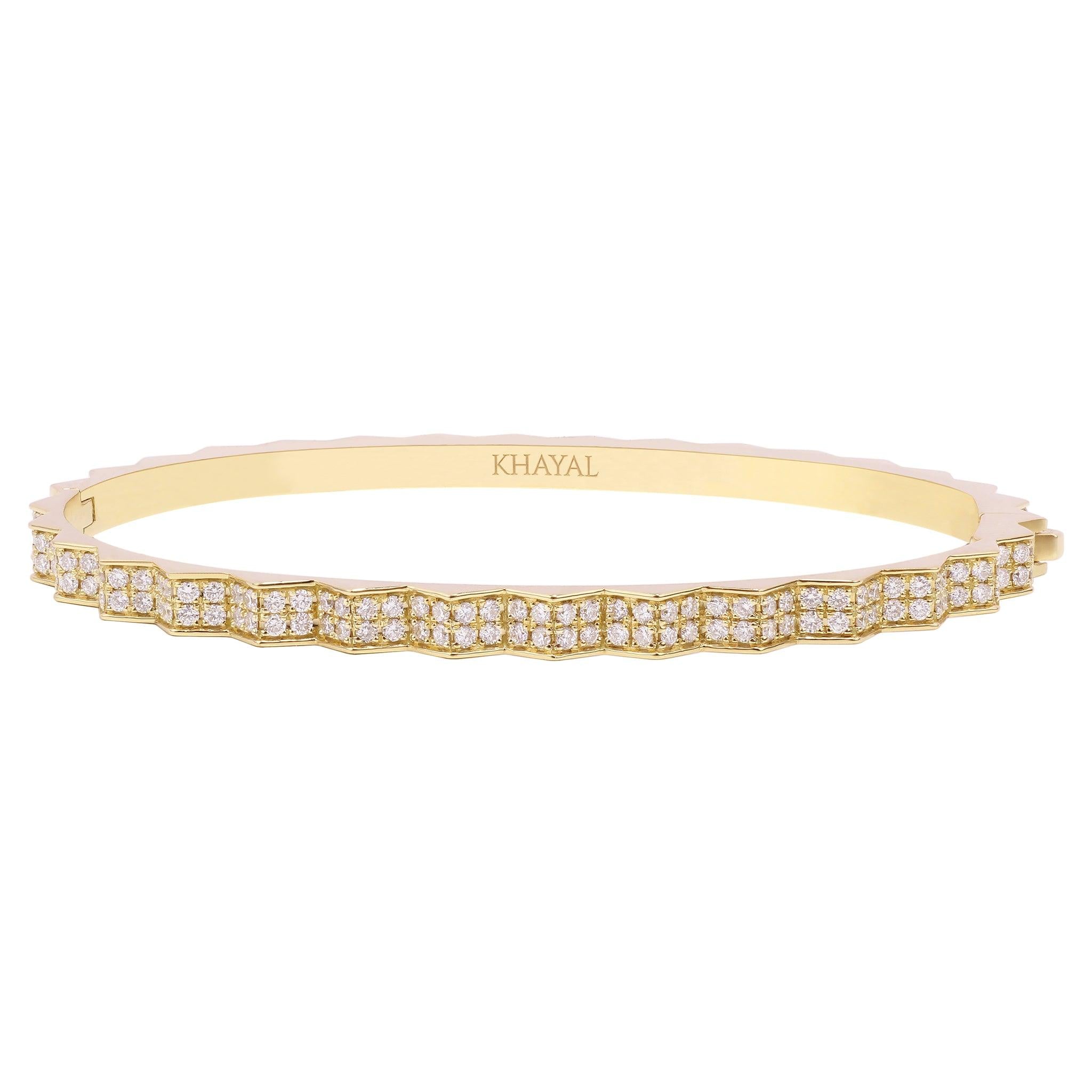 The Muse Diamond Bangle - Khayal Fine Jewelry 
