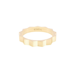 The Muse Gold Band Thick - Khayal Fine Jewelry 