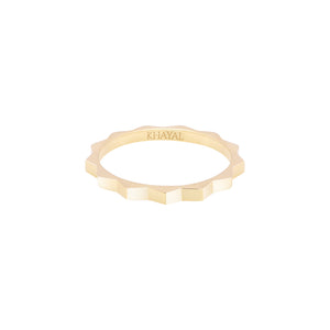 The Muse Gold Band Thin - Khayal Fine Jewelry 